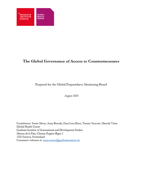 The global governance of access to countermeasures